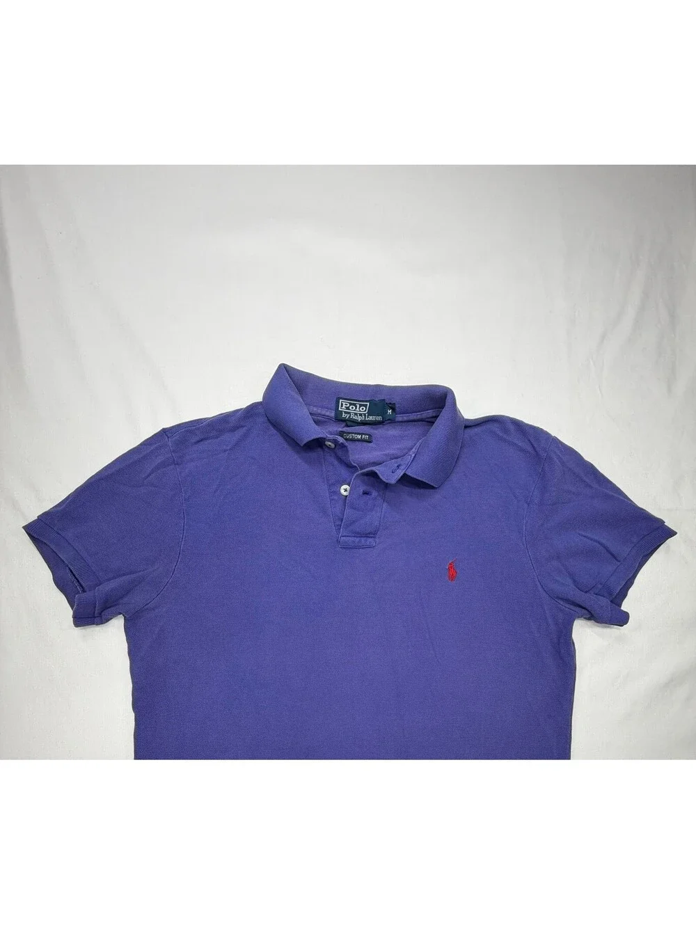 Polo Ralph Lauren Men's Polo Shirt Collared Custom Fit Size Medium Purple